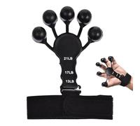 Finger Grip Strength Trainer, Finger Exercise, Hand Strengthener - Adjustable Finger Strength Trainer with 6 Levels of for Guitar Exercise, Finger Exercise, Finger Strengthener