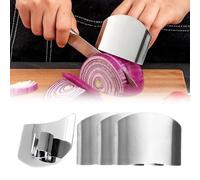 Finger Guards for Cutting, 4 Pcs Stainless Steel Finger Protector for Cutting Food, Knife Guard, Chopping Protector for Dicing and Slicing in Kitchens