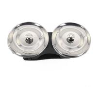 Finger Jingles Tambourine with Metal Jingles, Elastic Strap, Suitable for Various Music Settings (Black)