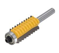 Finger Joint Router Bit, V Joint Router Bits Glue Milling Cutter Device V Tenoning Machine for Carpenter 8mm (8 * 41mm)