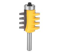 Finger Joint Router Bit with 8mm Shank, Woodworking Milling Cutter - Carbide Construction, Rust Resistant Coating, Ideal for Wood Drawer Making