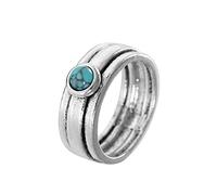 Finger Joint Toe Ring Rings Resin Jewelry Vintage Turquoise for Women Simple Ring Stone Tibetan Party Silver Ethnic Fingers Blue Rings Boho Rings Little Girls Rings, Agate