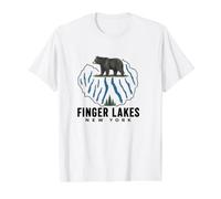 Finger Lakes New York NY Souvenir Native Reminder Men Women Value Graphic T-Shirt, Men, White, L