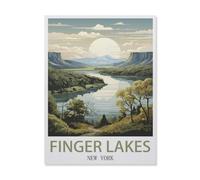 Finger Lakes New York，Puzzle 1000 Pieces Paper Puzzle Adult Children'S Educational Toy Family Decompression Game（38x26cm）-F98