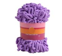 Finger Loop Yarn, 2pcs 100G /roll Puffy Finger Loops Chunky Chenille Yarn Hand-Woven Thick Threads for Crochet Blanket Carpet(Color i)