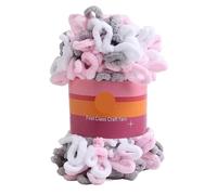 Finger Loop Yarn, 2pcs 100G /roll Puffy Finger Loops Chunky Chenille Yarn Hand-Woven Thick Threads for Crochet Blanket Carpet(Color s)