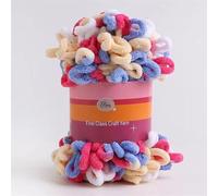 Finger Loop Yarn, 2pcs 100G /roll Puffy Finger Loops Chunky Chenille Yarn Hand-Woven Thick Threads for Crochet Blanket Carpet(Color u)
