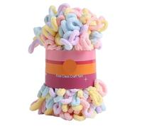 Finger Loop Yarn, 2pcs 100G /roll Puffy Finger Loops Chunky Chenille Yarn Hand-Woven Thick Threads for Crochet Blanket Carpet(Color r)