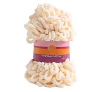 Finger Loop Yarn, 2pcs 100G /roll Puffy Finger Loops Chunky Chenille Yarn Hand-Woven Thick Threads for Crochet Blanket Carpet(Color b)