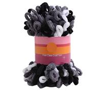 Finger Loop Yarn, 2pcs 100G /roll Puffy Finger Loops Chunky Chenille Yarn Hand-Woven Thick Threads for Crochet Blanket Carpet(Color z)