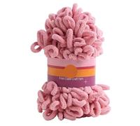 Finger Loop Yarn, 2pcs 100G /roll Puffy Finger Loops Chunky Chenille Yarn Hand-Woven Thick Threads for Crochet Blanket Carpet(Color g)