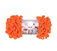 Finger Loop Yarn, 3pc 100g/roll Polyester Hand-Woven Thick Thread for DIY Knitting and Crocheting Blanket Sweater(6606 Orange Red)