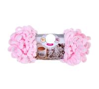 Finger Loop Yarn, 3pc 100g/roll Polyester Hand-Woven Thick Thread for DIY Knitting and Crocheting Blanket Sweater(Pink)