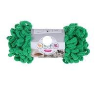 Finger Loop Yarn, 3pc 100g/roll Polyester Hand-Woven Thick Thread for DIY Knitting and Crocheting Blanket Sweater(6618 Green)