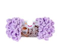Finger Loop Yarn, 3pc 100g/roll Polyester Hand-Woven Thick Thread for DIY Knitting and Crocheting Blanket Sweater(6613 Purple)