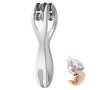 Finger Massager Hand Massager Roller Dual-Sided Therapy Tool Non-Slip Grip Trigger Point Tool with 2 Massage Options for Blood Circulation Arthritis Carpal Tunnel Stress & Pain Relief (Grey)