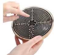 Finger Maze Board - Wooden Finger Game, Reusable Activity Toy | Portable Toddler Puzzle, Educational Logic Maze Enhancing Focus, Coordination Skills During Playtime, Preschool, Travel