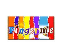 Finger me Rude Funny Chocolate Bar Wrapper Novelty Gift Present For Birthday Valentine #035 (with chocolate)