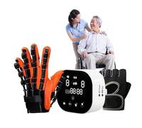 Finger Orthoses Rehabilitation Robot Gloves Electric Rehabilitation Auxiliary Training Gloves Wrist Finger Orthosis for Patients with Hand Dysfunction(Left,Medium)