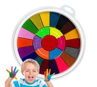 Finger Painting Activity Book - Washable Art Kit, Creative Sensory Learning Toy Set, Portable Kids Supplies, Interactive Pages with b