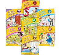 Finger Phonics Books 1-7: in Precursive Letters (British English edition)