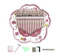 Finger Piano Shape Acrylic 17 Keys Kalimba Musical Instrument for Enfaants and Adults Music Beginners