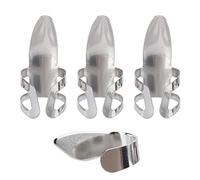 Finger Picks 3Pcs Index Finger + 1Pc Thumb Guitar Metal Picks with Storage Box, Protect While Enhancing Playing Speed, for Guitar and Bass