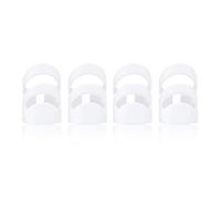 Finger Picks Plastic DIY Protector Accessory for Guitar Bass Ukulele Mandolin 4Pcs White M Size Durable Comfortable