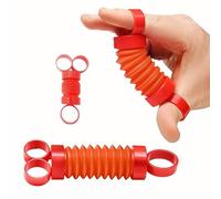 Finger Poppers Pop It Fidget Toy Ring - Fidget Tubes for ADHD, Anxiety, Sensory Toy - Finger Exercise Muscle Building Popping Pipes - Pop Tubes Mini Fidget Toys for Adults and Kids(5Pcs)