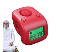 Finger Prayer Counter, Digital Finger Counter, Portable Digital Calculator, Buddha Prayer Counter, LCD Digital Display Counter for Spiritual with Thanks to the Silicone Buttons