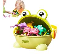 Finger-Pressing Bouncing Frog Toy - Assorted Color Jumping Toad Puzzle, Funny Kids Playset, Interactive Jump Toys, Goody Bag Fillers | Entertaining Bouncing Frog Game for Boy Girl Children Party Favor