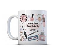 Finger prints - Best Make Up Artist - Personalised - Beauty School Gift Mug, Ceramic, 11fl.oz.