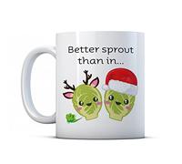 Finger prints - Better Sprout Than in... Christmas - Funny Gift Mug, Ceramic, 11fl.oz.