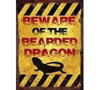 Finger prints - Beware of the bearded dragon - Vintage Metal Wall Sign