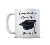 Finger prints - Congratulations You Did It! Personalised - Graduation Gift Mug, Ceramic, 11fl.oz.