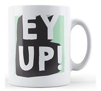 Finger prints - Ey Up! - Dialect Gift Mug, Ceramic, 11fl.oz.