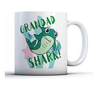 Finger prints - Grandad Shark! - Family Song Gift Mug, Ceramic, 11fl.oz.