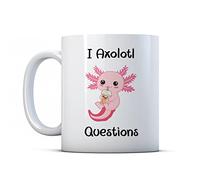 Finger prints - I Axolotl Questions- Amphibian Pun Gift Mug, Ceramic, 11fl.oz.
