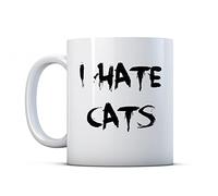 Finger prints - I Hate Cats - Grumpy Gift Mug, Ceramic, 11fl.oz.
