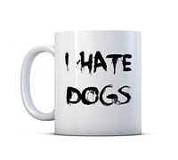 Finger prints - I Hate Dogs - Grumpy Gift Mug, Ceramic, 11fl.oz.