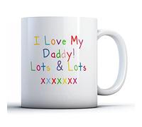 Finger prints - I Love My Daddy Lots & Lots - Printed Mug, Ceramic, 11fl.oz.