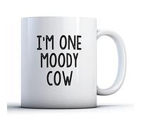 Finger prints - I'm One Moody Cow - Printed Mug, Ceramic, 11fl.oz.