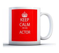 Finger prints - Keep Calm I'm an Actor - Acting Gift Mug, Ceramic, 11fl.oz.