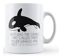 Finger prints - Killer Whales Not Sea Pandas - Printed Mug, Ceramic, 11fl.oz.