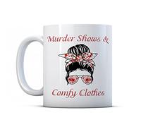 Finger prints - Murder Shows & Comfy Clothes - Funny True Crime Gift Mug, Ceramic, 11fl.oz.