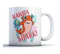 Finger prints - Nanna Shark! - Family Song Gift Mug, Ceramic, 11fl.oz.