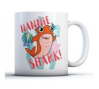 Finger prints - Nannie Shark! - Family Song Gift Mug, Ceramic, 11fl.oz.