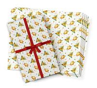 Finger prints - Native American Fox Party - Child Wrapping Paper, Gift Wrap (Pack of 5 Sheets)