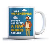 Finger prints Rude and Crude Designs - Printed Mug, A Few Inches Weatherman