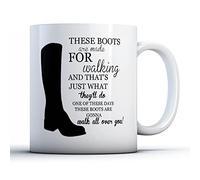 Finger prints - These Boots are Made for Walking - Printed Mug, Ceramic, 11fl.oz.
